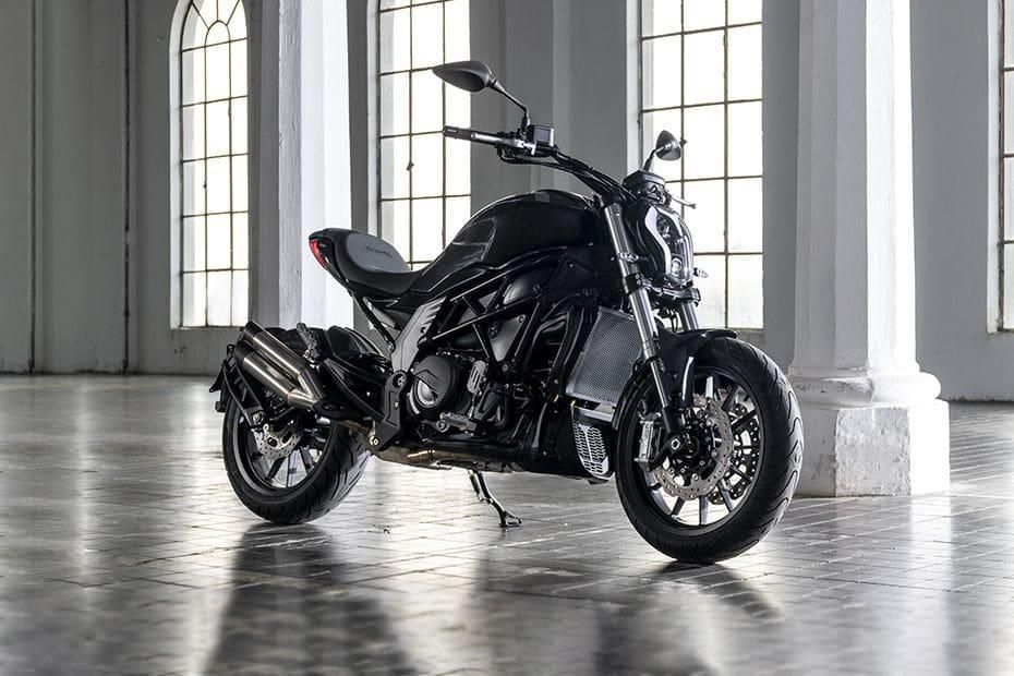 2023 black Benelli 502C motorcycle