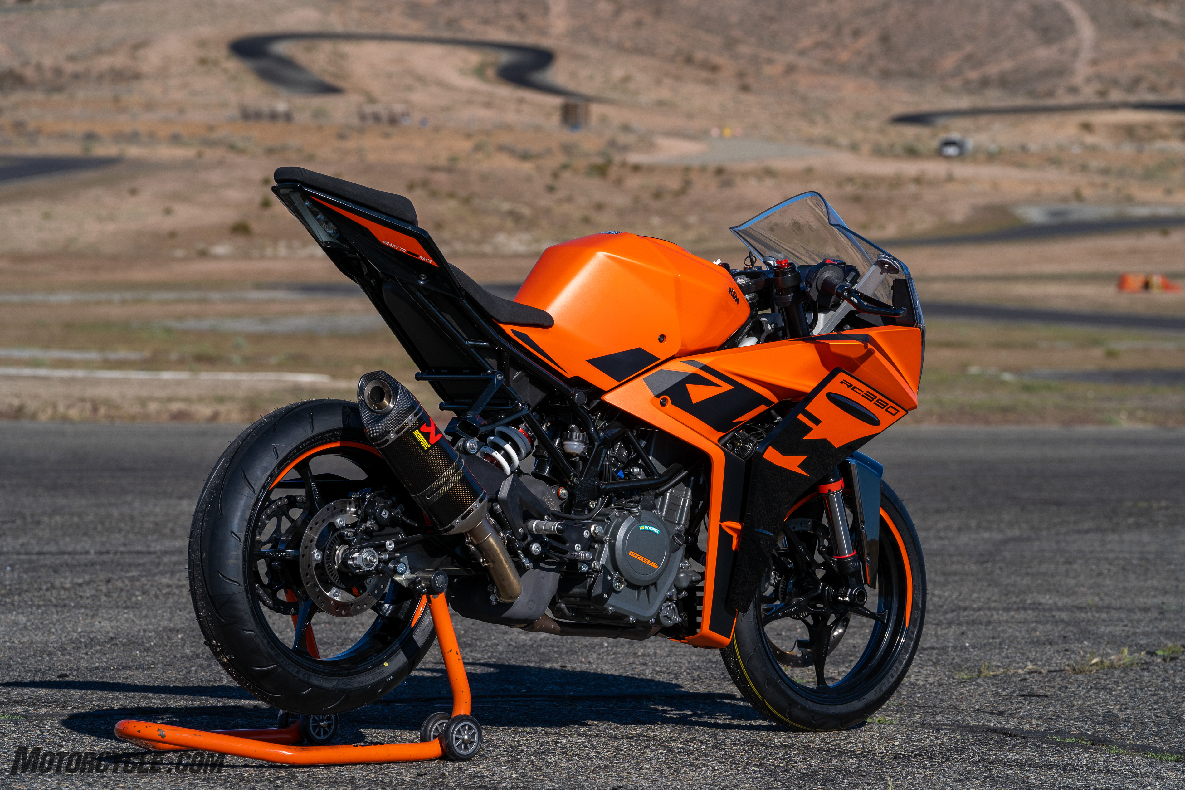 KTM RC390 rear view motorcycle