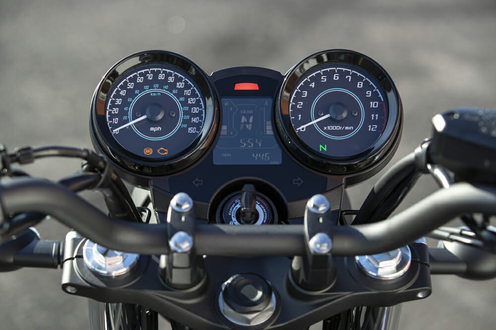 2022 Kawasaki Z650RS instrument cluster